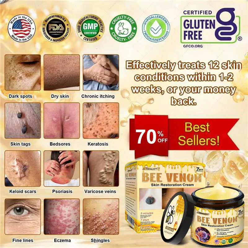 FDA Approved: ODALIT® Bee Venom Skin Restoration Cream — 🔥Limited Time 70% OFF🔥