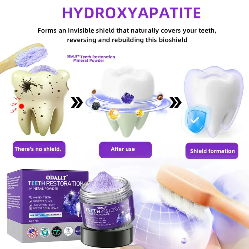 🎁Flash Sale - Don’t Miss Out - ODALIT™ TeethRestoration Mineral Powder🦷(ADA recommended)👩⚕️(Treats periodontitis and mouth ulcers, prevents tooth loss, and repairs gum recession)