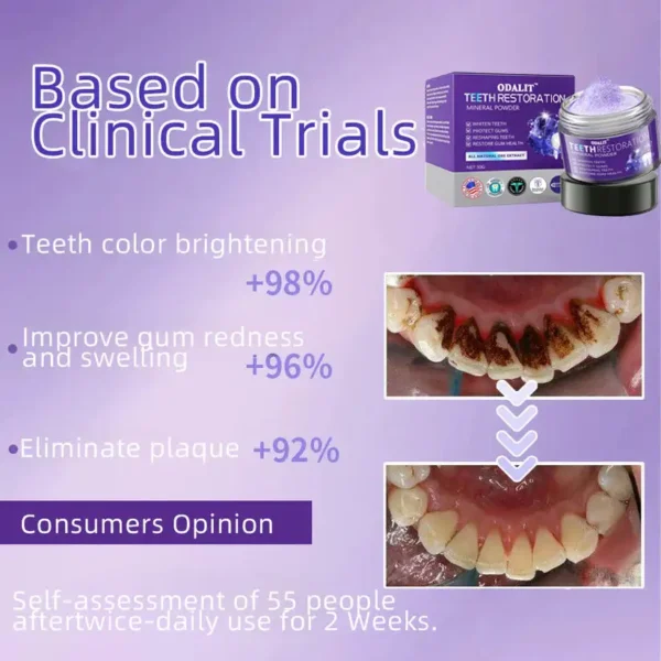 🎁Flash Sale - Don’t Miss Out - ODALIT™ TeethRestoration Mineral Powder🦷(ADA recommended)👩‍⚕️(Treats periodontitis and mouth ulcers, prevents tooth loss, and repairs gum recession)