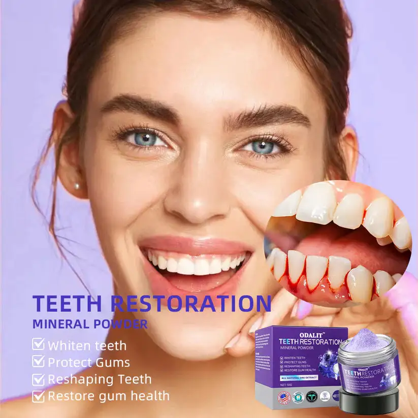 🎁Flash Sale - Don’t Miss Out - ODALIT™ TeethRestoration Mineral Powder🦷(ADA recommended)👩⚕️(Treats periodontitis and mouth ulcers, prevents tooth loss, and repairs gum recession)