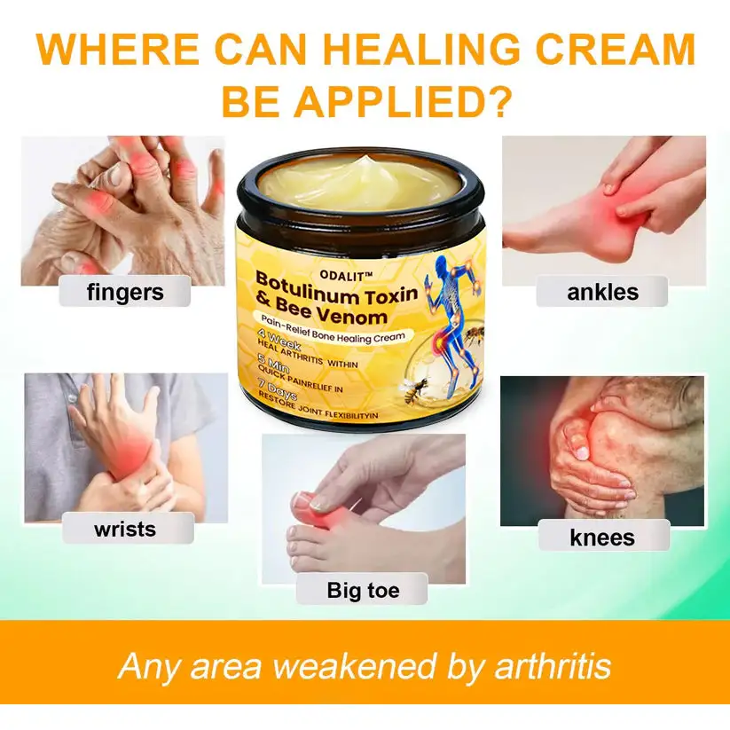 🎁Flash Sale - ODALIT™ Botulinum Toxin & Bee Venom Pain-Relief Bone Healing Cream🐝💎